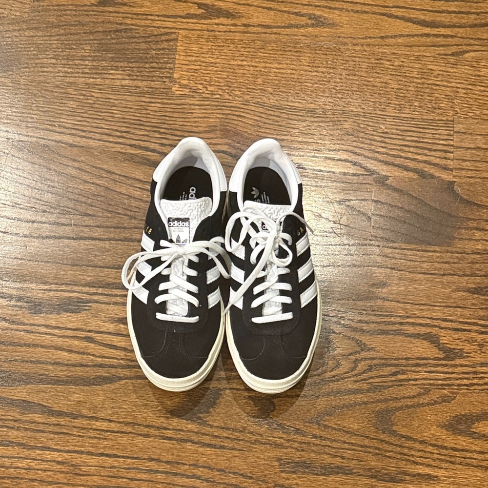 adidas Black and White Athletic Shoes